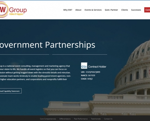 EW Group Landing Page